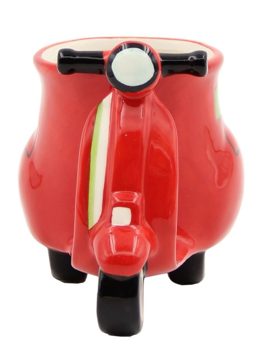 World Market Red Scooter Ceramic Mug - Picture 2 of 3